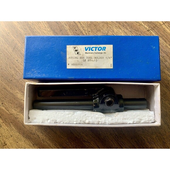 Boring Bar Tool Holder 1/4" Turning Steel Lathe Cutter Milling Victor VME New - Picture 2 of 7